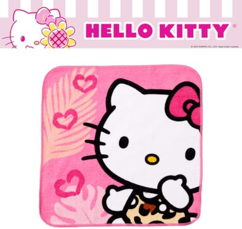 Franco Hello Kitty Kids Bath/Pool/Beach Soft Absorbent Cotton Terry Towel with Washcloth 2 Piece Set, 50 in x 25 in, (Officially Licensed Product)