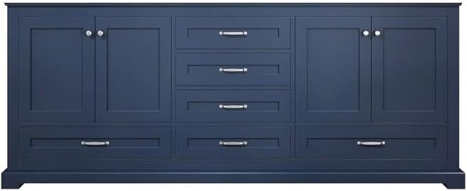 Dukes 80 in. W x 22 in. D Navy Blue Double Bath Vanity
