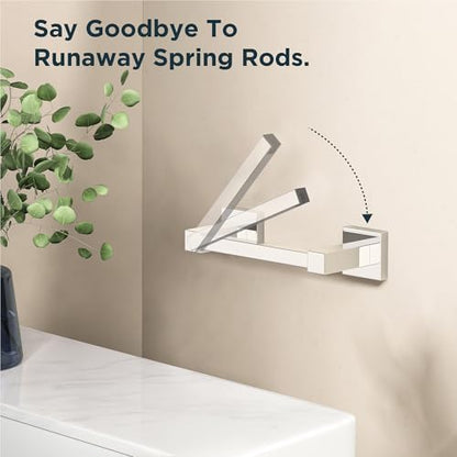 FORIOUS Toilet Paper Holder and Towel Ring Set, Bathroom Accessories Set