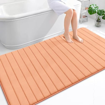 OLANLY Memory Foam Large Bath Mat 70x46, Super Soft Absorbent Bathroom Rugs