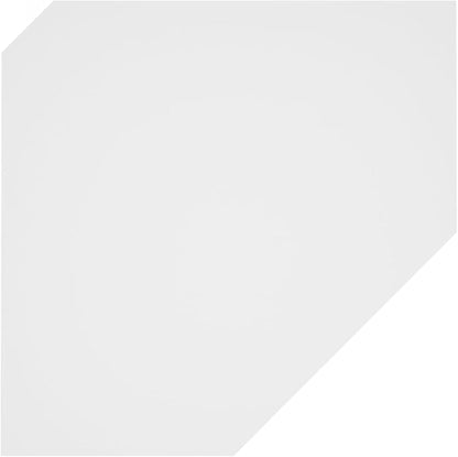 Furinno Rossi Hexagon Floating Shelves for Wall, Set of 2 Geometric Corner Shelf, Wall Mounted Shelves for Bathroom, Home Office, Living Room, White