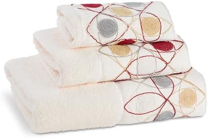 Zahari Home Sedona Modern Bathroom Towel Set - 3 Piece Luxury Towel Set - Beige