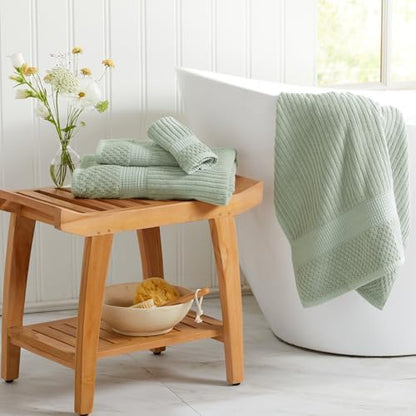 Springtree Home Oversized Bath Towel Set | 2-Pack | 100% Cotton |Eucalyptus