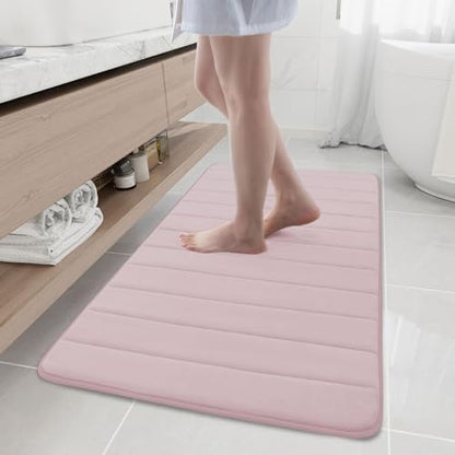 Buganda Memory Foam Bath Mat 47 x 24, Ultra Soft Absorbent Bathroom Rugs