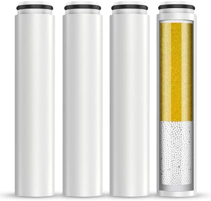 Cobbe 4 Pack Replacement Filters for Handheld Shower Head - UPGRADE FILTERING DURATION - Remove Chlorine - Reduces Dry Itchy Skin