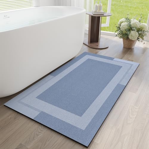 YDKGL Non Slip Bath Mat Long Ultra Thin Bathroom Rugs Runner Fit Under Door