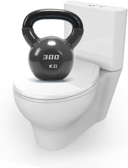 Round Toilet Seat, Soft-Slow Close, 17 Inch Round Toilet Seat For Round Toilets, Quiet-Close Lid And Seat, Easy To Install And Clean, Never Loosen, White
