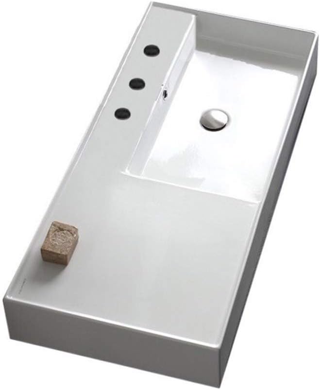 Scarabeo 5120-Three Hole Bathroom Sink, One Size, White