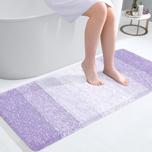 OLANLY Bathroom Runner Rug 44x20, Extra Soft Absorbent Microfiber Bath Rugs