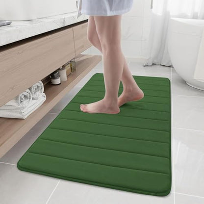 Buganda Memory Foam Bath Mat 47 x 24, Ultra Soft Absorbent Bathroom Rugs