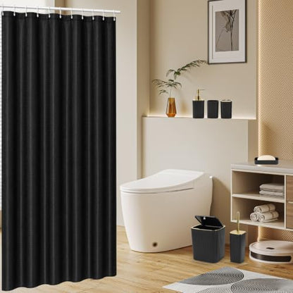 19PCS Bathroom Accessories Set, Black and Gold Bathroom Set for Modern Home