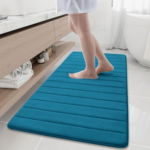 Buganda Memory Foam Bath Mat 60 x 24, Ultra Soft Absorbent Bathroom Rugs