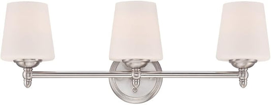 Designers Fountain 15006-3B-35 Darcy 3 Light Bath Bar, Brushed Nickel