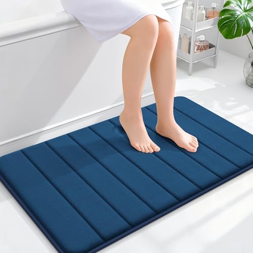 OLANLY Memory Foam Bath Mat 35x24, Super Soft and Absorbent Bathroom Rugs