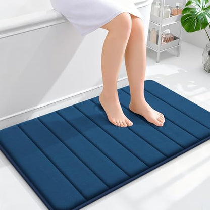 OLANLY Memory Foam Bath Mat 35x24, Super Soft and Absorbent Bathroom Rugs