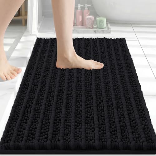 Arotive Bathroom Rugs Mat 30x17, Soft Absorbent Chenille Shaggy Bath Mat