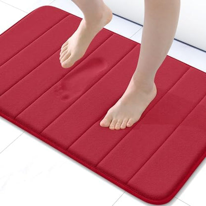 Buganda Memory Foam Bath Mat 30 x 20, Ultra Soft Absorbent Bathroom Rugs