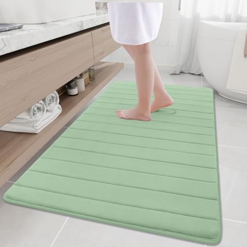 Buganda Memory Foam Bath Mat 59 x 34, Ultra Soft Absorbent Bathroom Rugs