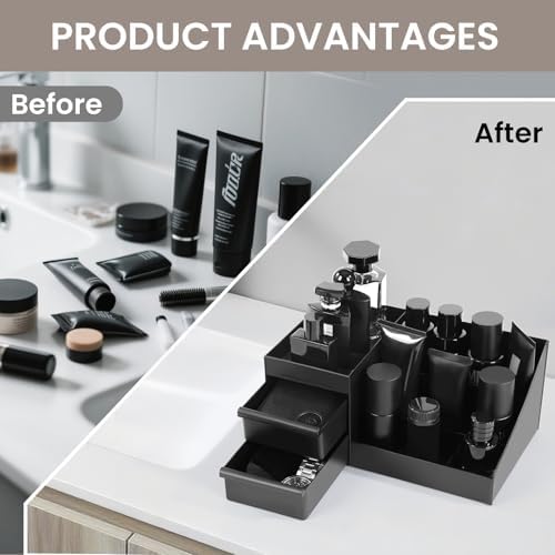 Cologne Organizer for Men,Cologne Stand,Bathroom Organizer,Mens Room Decor