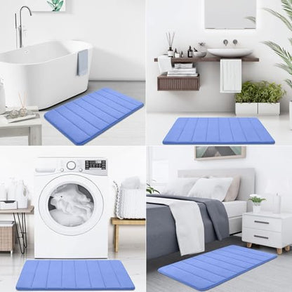 Buganda Memory Foam Bath Mat 47 x 24, Ultra Soft Absorbent Bathroom Rugs