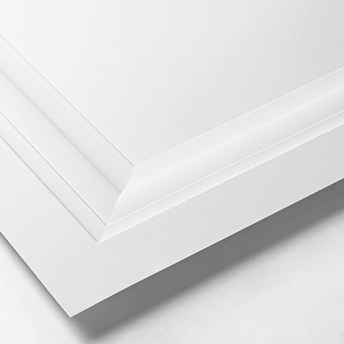 Art3d 24-Pack Square Drop Ceiling Tile 2ft x 2ft in White, PVC Ceiling Panel 24 x 24in. - Compatible with 15/16" Drop Ceil Grid System