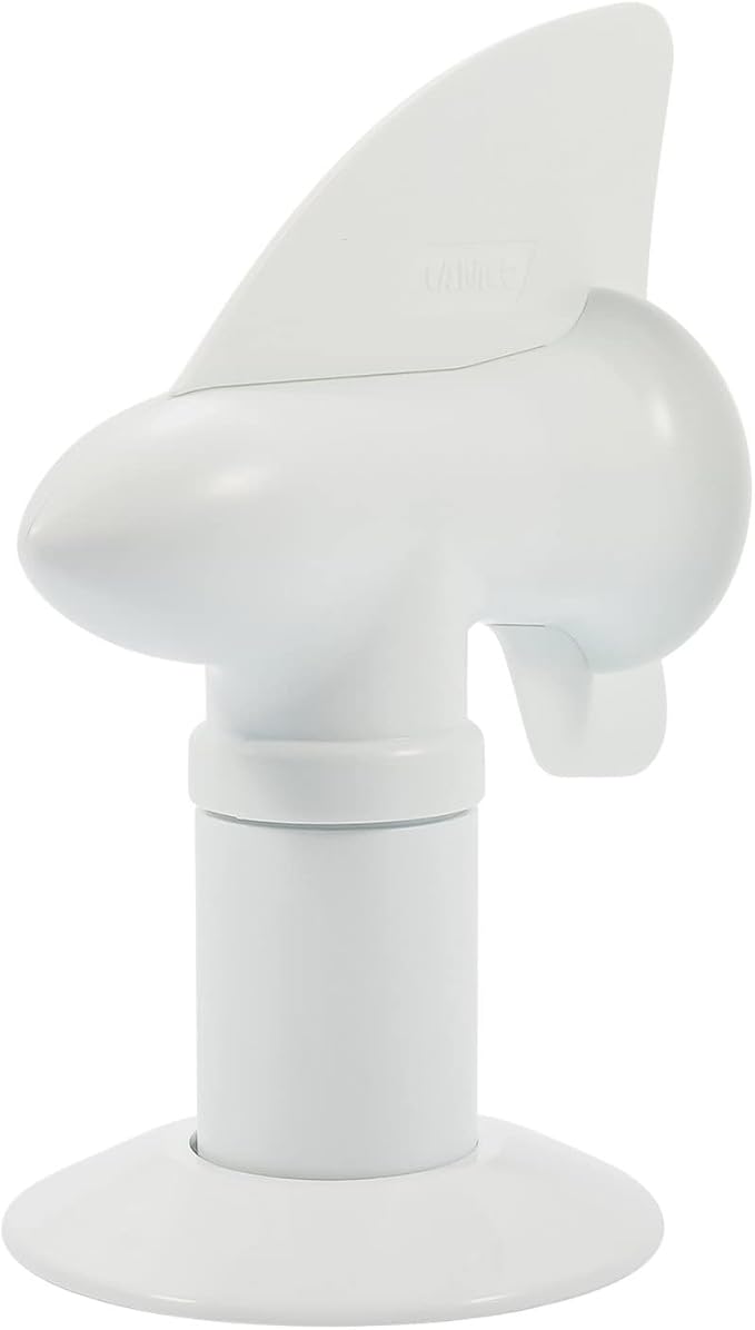 Camco Cyclone Rotating Sewer Plumbing Vent - Rids Odors from Your RV Holding Tank, Rotes 360 Degrees to Pull Odors Up and Away - White (40595)