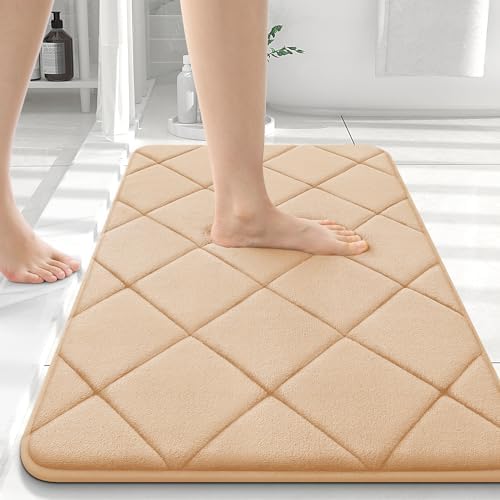 OLANLY Memory Foam Bath Mat 36x24, Ultra Soft and Absorbent Bathroom Rugs