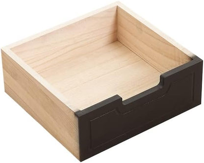 Assembled 30in Height Nightstand, Pre- Assembled Bathroom Floor Cabinet with Shelf and Storage Drawer, Black Tall End Table No Assembly Chest for Living Room Bedroom