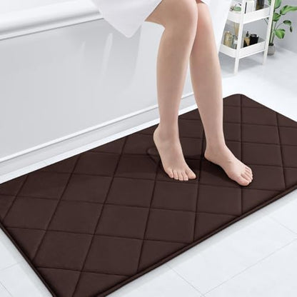 OLANLY Memory Foam Bath Mat 44x24, Ultra Soft and Absorbent Bathroom Rugs