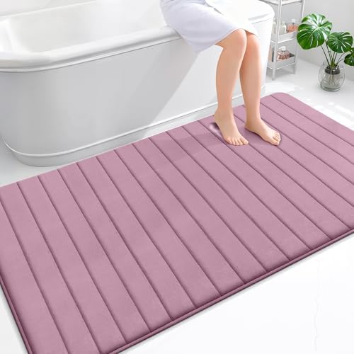 OLANLY Memory Foam Large Bath Mat 70x46, Super Soft Absorbent Bathroom Rugs