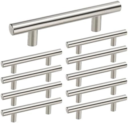 homdiy 10Pack 5in Cabinet Handles Brushed Nickel Cabinet Pulls - Cabinet Door Handles Modern Drawer Pulls for Kitchen Cabinets