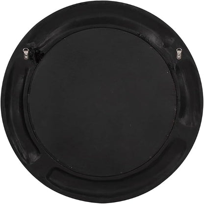 Howard Elliott Bergman Big Round Mirror for Wall Decor, Black Mirror with Starburst Effect, Modern Large Circular Hanging Wall Vanity Mirror for Living Room, Bathroom or Entryway, 32 x 32 Inch
