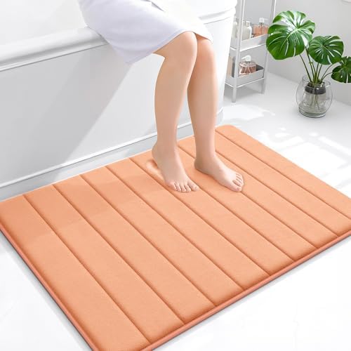 OLANLY Memory Foam Large Bath Mat 40x32, Super Soft Absorbent Bathroom Rugs