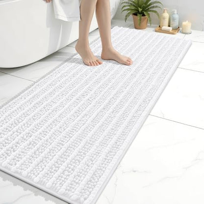 Arotive Bathroom Rugs Mat 60x20, Soft Absorbent Chenille Shaggy Bath Mat
