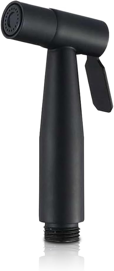 Handheld Bidet Sprayer for Toilet, Stainless Steel Bidet Head for Cloth Diaper, Pet Shower, Personal Hygiene Cleaning, G1/2 Hose Connectors (Black)