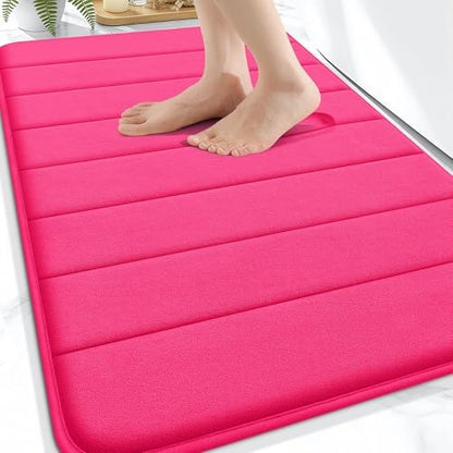 OLANLY Memory Foam Bath Mat 32x20, Super Soft and Absorbent Bathroom Rugs