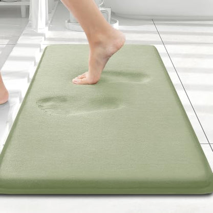 Smiry Memory Foam Bath Mat 24x16, Extra Soft and Absorbent Bathroom Rugs