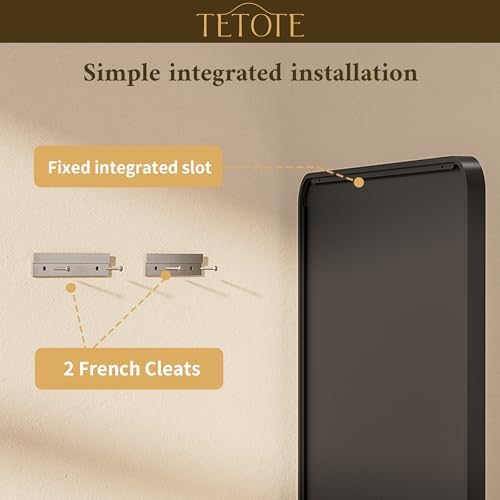 TETOTE Black Mirror 28 x 36 Matte Black Metal Framed Vanity Mirror, Tempered Glass, Wall Mounted for Bathroom, Entryway, Bedroom, Living Room(Horizontal/Vertical)