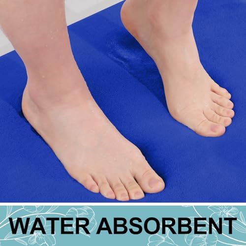 Smiry Memory Foam Toilet Rugs 24x20, Extra Soft Absorbent Bathroom Rugs