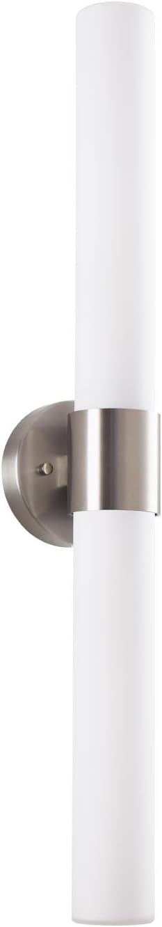 29" Modern Wall Sconce with Frosted Glass Shades, for Bathroom Mirror Bedroom Living Room Hallway, Brushed Nickel Finish