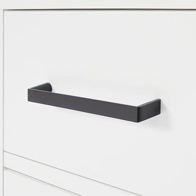 ARIEL Hepburn 42-inch Bathroom Vanity Base Cabinet,Solid Wood, 2 Soft Closing Doors, 5 Dovetail Drawers, White