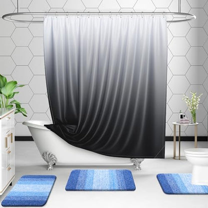 OLANLY Microfiber Bathroom Rugs Sets 3 Piece, 47"x20"+24"x16"+24"x20"