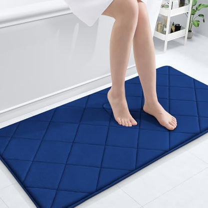 OLANLY Memory Foam Bath Mat 44x24, Ultra Soft and Absorbent Bathroom Rugs