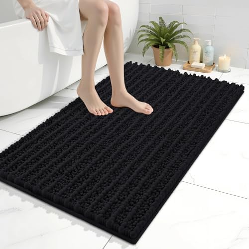 Arotive Bathroom Rugs Mat 36x24, Soft Absorbent Chenille Shaggy Bath Mat