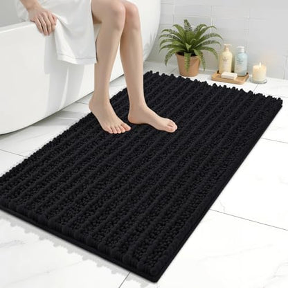 Arotive Bathroom Rugs Mat 36x24, Soft Absorbent Chenille Shaggy Bath Mat