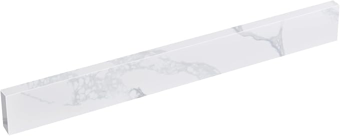 21 Inch Sidesplash in Calacatta Rocky, Quartz Stone Side Splash For Bathroom Vanity Top, Universal Size Bathroom Sink Sidesplash