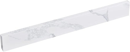 21 Inch Sidesplash in Calacatta Rocky, Quartz Stone Side Splash For Bathroom Vanity Top, Universal Size Bathroom Sink Sidesplash