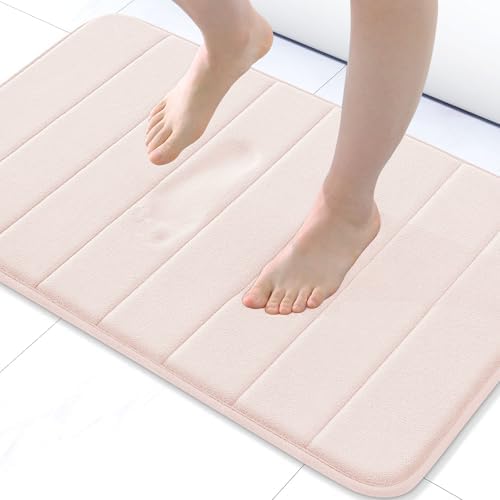 Buganda Memory Foam Bath Mat 24 x 16, Ultra Soft Absorbent Bathroom Rugs