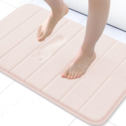 Buganda Memory Foam Bath Mat 24 x 16, Ultra Soft Absorbent Bathroom Rugs
