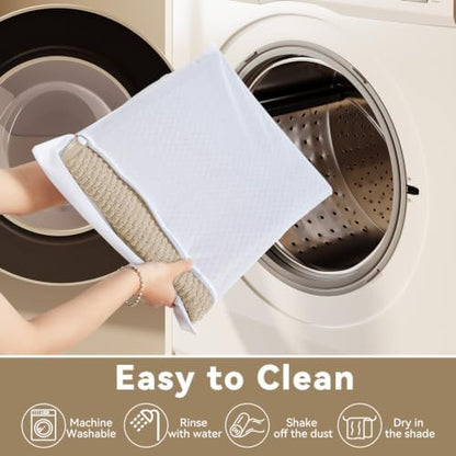 Triohero Bathroom Runner Rug, Long Bath Mat Washable Thin Quick Dry Low Pile Bathroom Runner Rugs 24 x 60 Non Slip, Beige 24x60